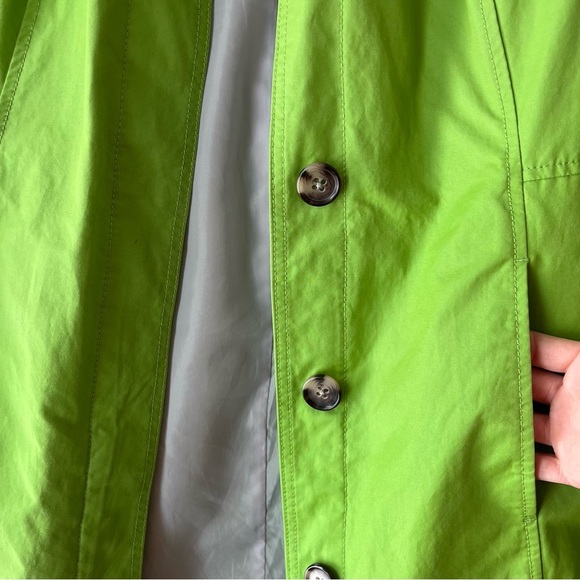 Eddie Bauer Women’s Button-Up Spring Coat – XS – Lime Green long jacket bright - Picture 6 of 11